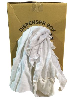 RAGS SWEATSHIRT WHITE 25# BOX - Wipers: Sweatshirt